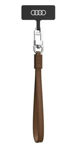 Audi Crossbody kožený řemínek na krk hnědý / Řemínek na krk / Kůže / Univerzální / 28 cm x 10 mm