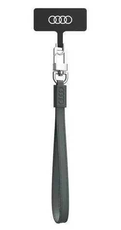Audi Crossbody Leather šedá / Řemínek na krk / kůže / univerzální / 28 cm, 10 mm