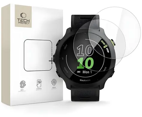 Tech-Protect Glass Fit+ čiré / Tvrzené sklo / Garmin Forerunner 55 / 2 ks