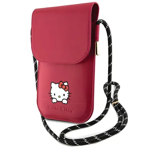 Hello Kitty Daydreaming kabelka na šňůrce růžová / Kabelka na mobil / Kůže
