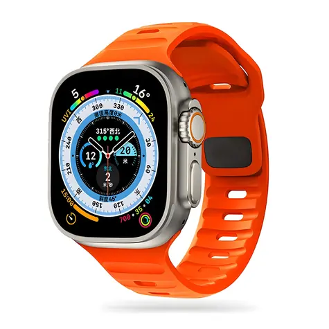 Tech-Protect IconBand Line oranžová / Řemínek / pro Apple Watch 4-9/SE/Ultra 1/2 / 42/44/45/49 mm