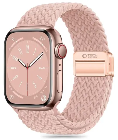 Tech-Protect Nylonmag růžová / Řemínek pro Apple Watch / 42/44/45/49 mm / nylonový