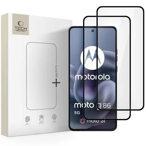Tech-Protect Glass Fit+ černá / Tvrzené sklo / Motorola Moto G86 5G/G86 5G Power / 2 ks