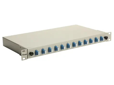Equip Optický spojovací box / Spojovací box / 12x LC Duplex / OS2 Singlemode / 1U / Šedá