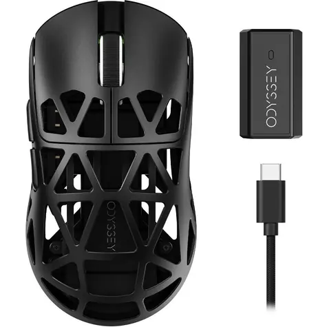 YENKEE YMS 30 ODYSSEY WL / Bezdrátová herní optická myš / 60000 DPI / 47 g / 7 tlačítek / Bluetooth, 2,4 GHz, USB-C