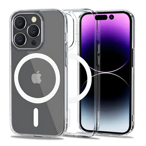 Tech-Protect FlexAir Hybrid pro Apple iPhone 14 Pro Max transparentní / Kryt / MagSafe