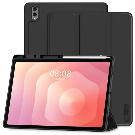 Tech-Protect SC Pen černá / Pouzdro se schránkou na stylus / Samsung Galaxy Tab S8/S9/S10 Ultra, S11 Ultra 14.6