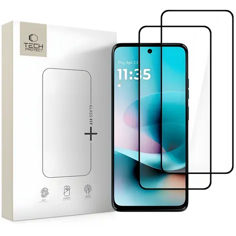Tech-Protect Glass Fit+ černá / Tvrzené sklo / Motorola Moto G57/G57 Power/G67 Power / 2 ks