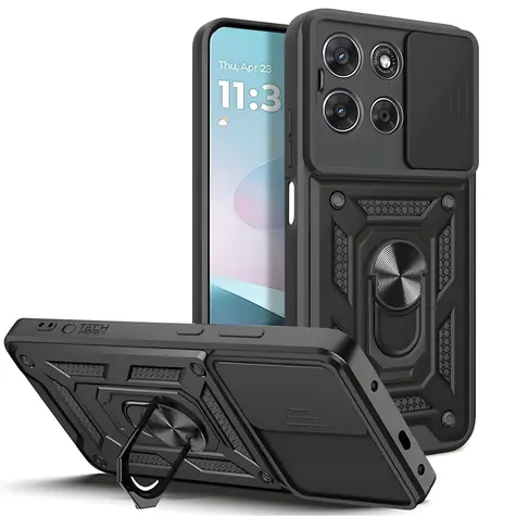 Tech-Protect CamShield Pro Motorola Moto G67/G77 černá / Kryt / ochrana fotoaparátu