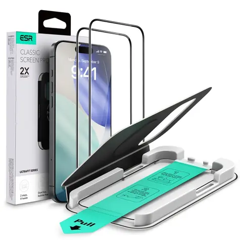 ESR UltraFit / Ochranné sklo / Apple iPhone 17 Pro / 2 ks / Temperované sklo / Průhledné