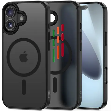 Tech-Protect MagMat XT matná černá / Kryt pro Apple iPhone 17 / MagSafe / sada 4 ks