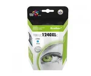 TB LC1240C azurová / Inkoustová kazeta / kompatibilní s Brother / 860 stran / 20 ml