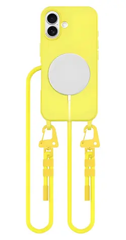 Tech-Protect MagNecklace MagSafe žlutá / Kryt / Apple iPhone 16 / MagSafe / poutko na krk