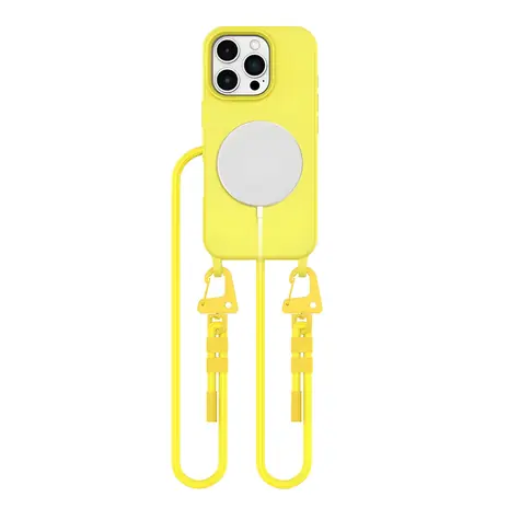 Tech-Protect MagNecklace MagSafe žlutá / Kryt / Apple iPhone 16 Pro / MagSafe / poutko na krk