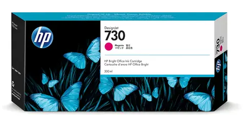 HP P2V69A originální cartridge 730 purpurová / Inkoustová kazeta / DesignJet T1700 & T1700dr / 300 ml