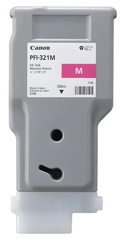 Canon PFI-321M purpurová / Inkoustová cartridge / Originální / Pigmentová / 300 ml / TM-250, TM-255, TM-350, TM-355