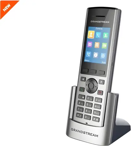 Grandstream DP730 stříbrná-černá / DECT sluchátko / 2,4
