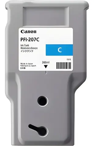 Canon PFI-207C azurová / Inkoustová cartridge / Originální / 300 ml / iPF680, iPF685, iPF780, iPF785