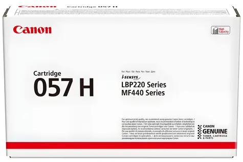Canon CRG-057H černý (3010C002) / Toner / i-SENSYS LBP223dw, LBP226dw, MF443dw, MF445dw / 10 000 stran / Originální