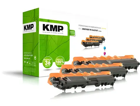 KMP B-T58CMY / Renovovaný toner / Brother TN-246 / Cyan, Magenta, Žlutá / 3× 2200 stran
