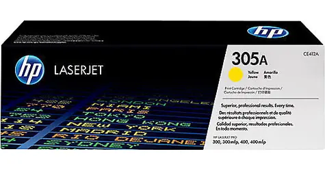 HP 305A CE412AC žlutá / Toner / pro Color LaserJet Pro M375 & M475 / 2 600 stran