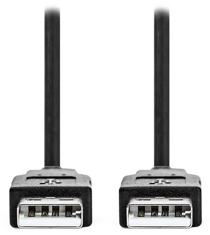 NEDIS / Kabel USB 2.0 / USB-A - USB-A / černý / bulk / 5 m