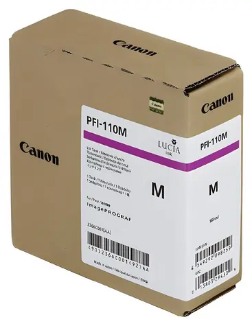 Canon PFI-110M purpurová / Inkoustová kazeta / pigmentový inkoust / 160 ml / imagePROGRAF TX-2000/3000/4000