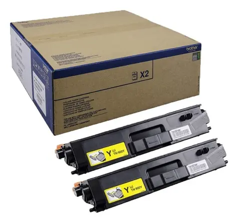 Brother TN-900YTWIN žlutá / Toner / duopack 2× 6.000 stran / MFC-L9550CDWT, HL-L9200CDWT