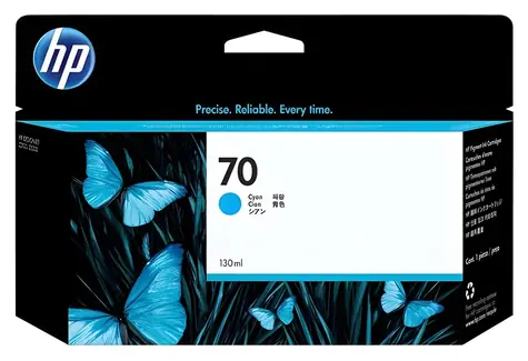 HP No. 70 Cyan / Inkoustová cartridge / pro DesignJet Z2100 / 130 ml