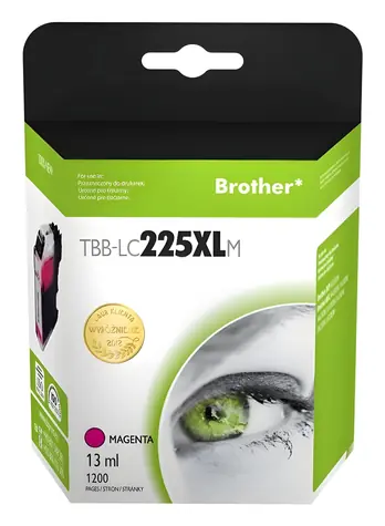 TB TBB-LC225XLM purpurová / Inkoustová cartridge / kompatibilní s Brother LC225XL / 13 ml / 1200 stran