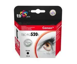 TB PGI-520BK černá / Ink. kazeta / kompatibilní s Canon PIXMA / 100% nová / 20 ml / s čipem