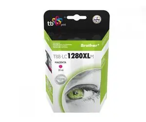 TB LC1280XLM / Inkoustová kazeta / kompatibilní s Brother LC1280XL / purpurová / 810 stran