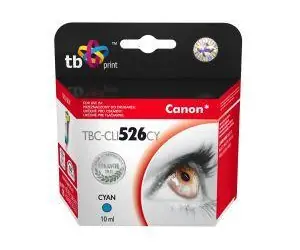 TB CLI-526C azurová / Inkoustová kazeta / kompatibilní s Canon Pixma / 900 stran / 10 ml