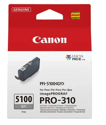 Canon PFI-5100GY / Cartridge / šedá / imagePROGRAF PRO-310 / 14,4 ml