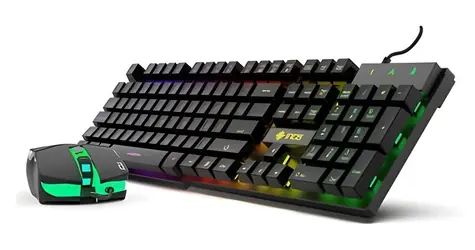INCA IKG-448 černá / Herní set klávesnice a myši / RGB / 3200 DPI / 105 kláves / USB / 1,5 m
