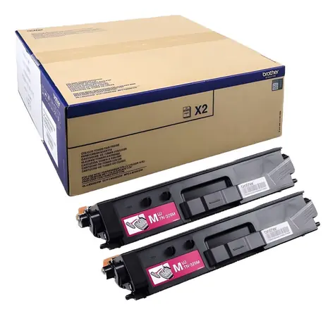Brother TN-329MTWIN / Originální toner / HL-L8350CDW, MFC-L8850CDW / 2× 6 000 stran / fialová
