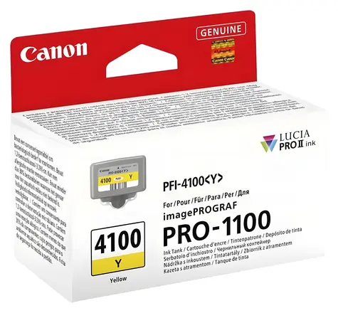 Canon PFI-4100Y / Cartridge / imagePROGRAF PRO-1100 / žlutá / 80 ml