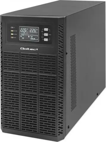 Qoltec 52282 / UPS / On-line / 3000VA / 3000W / LCD / USB / EPO