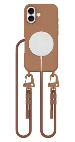 Tech-Protect MagNecklace MagSafe čokoládově hnědá / Kryt / Apple iPhone 16 / poutko na krk