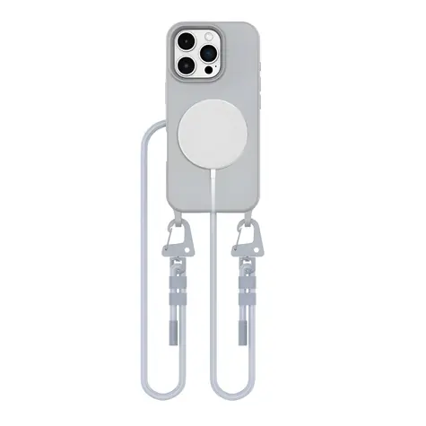 Tech-Protect MagNecklace MagSafe šedá / Kryt / Apple iPhone 16 Pro / MagSafe / poutko na krk