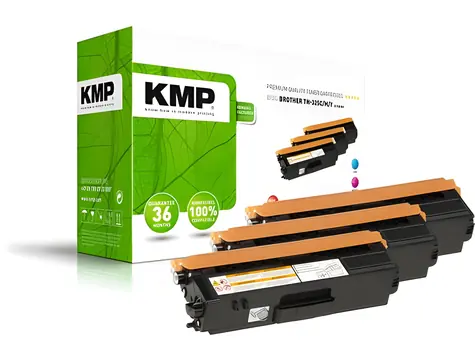 KMP B-T38CM renovovaný toner pro Brother TN-325 / Sada 3 tonerů C/M/Y / pro Brother HL-4140CN / 3.500 stran