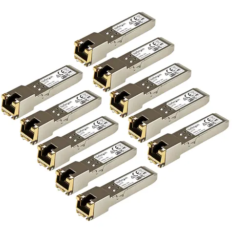 StarTech SFP transceiver RJ45 měděný 10 ks / SFP transceiver / RJ-45 / 1 Gbps / IEEE 802.3ab