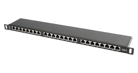 Lanberg PPS6-0024-B černý / Patch panel / 19