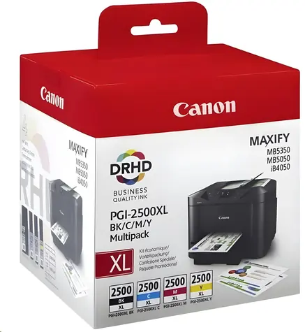 Canon PGI-2500XL BK/C/M/Y Multipack / Originální cartridge / CMYK / 1295 stran / MAXIFY MB5050