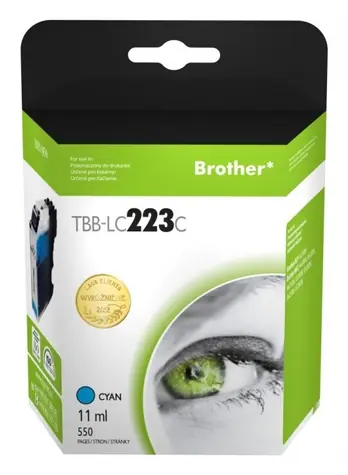 TB kompatibilní kazeta Brother LC223 cyan / Inkoustová kazeta / 550 stran / 11 ml
