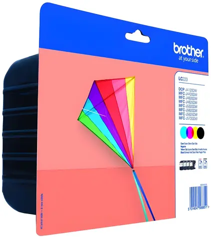 Brother LC-223VALBP / Inkoustový multipack BK+C+M+Y / 4× 550 stran / pro DCP-J4120DW, MFC-J4420DW, J4620DW a další