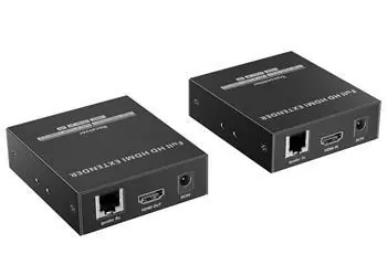 PremiumCord HDMI extender 150 m / HDMI extender / Nekomprimovaný přenos / Full HD 1080p / Over IP (LAN) / HDR
