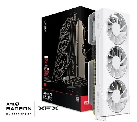 XFX Swift Radeon RX 9070 GRE White / 2790MHz / 12GB GDDR6 / 192-bit / 1x HDMI + 3x DP / 650W (8+8)