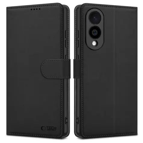 Tech-Protect Wallet černá / Pouzdro pro Samsung Galaxy S25 Edge / Peněženka