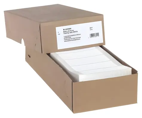 HERMA Computeretikety 88,9x35,7 mm bílé / Etikety / nekonečné / papír / 4000 ks
